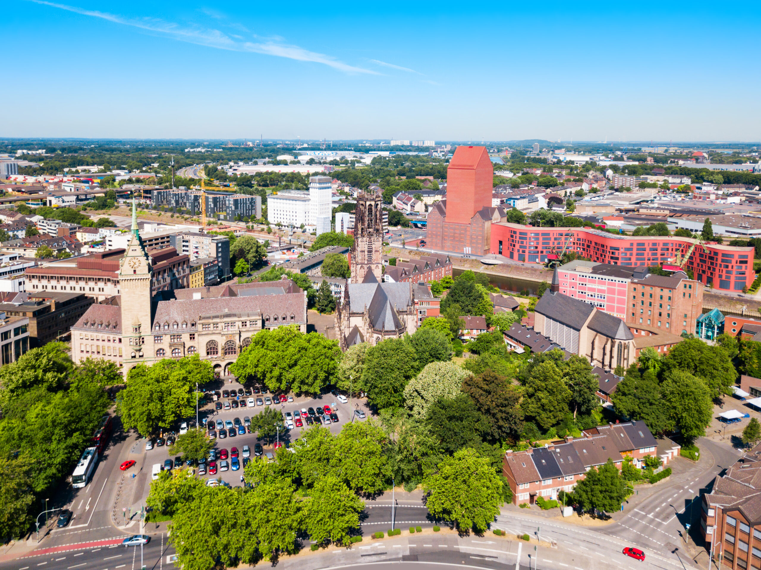 Duisburg Luftbild vom Rundflug